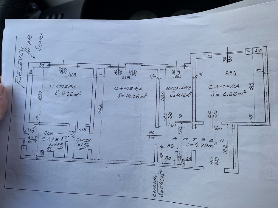 Ap 3 camere Et2 semidecomandat