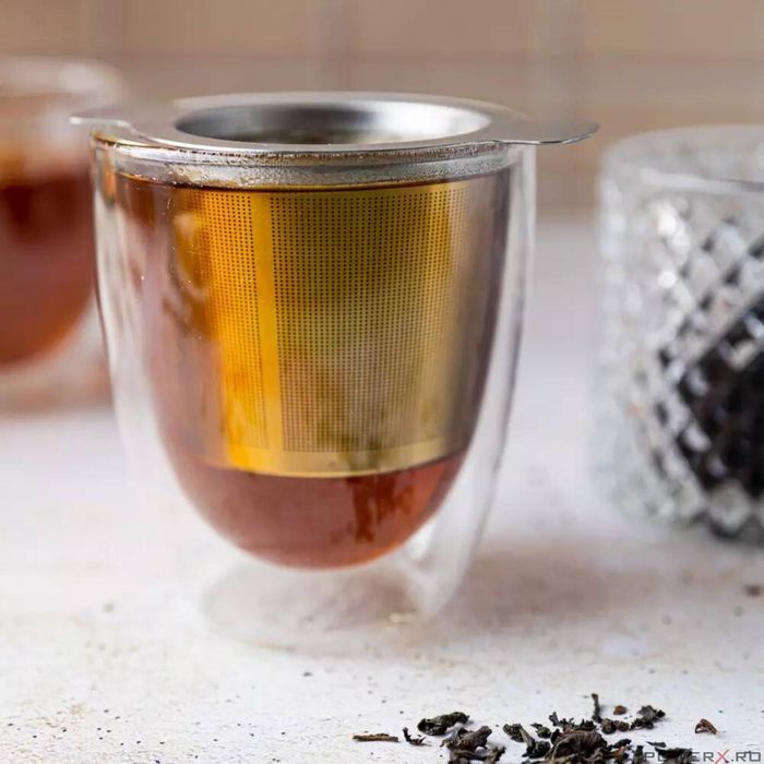 Filtru infuzor ceai, din inox, 7.5 cm, sita, Kinghoff