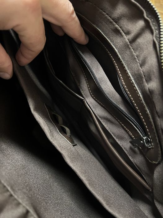 Чанта за лаптоп Teodor - кафява кожена