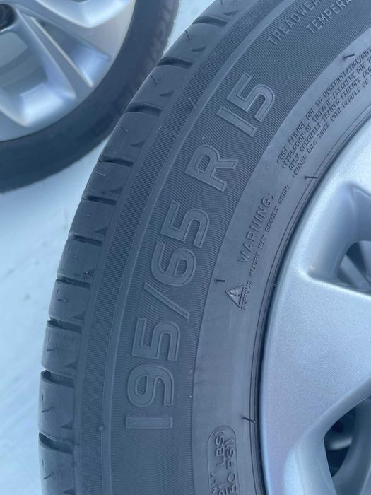 Jante cu anvelope vara Michelin 195 65 R15 Renault Kangoo Citan 5x108