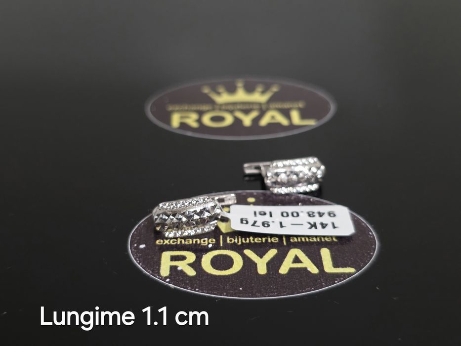 Bijuteria Royal: Cercei aur 14k/1.97 gr