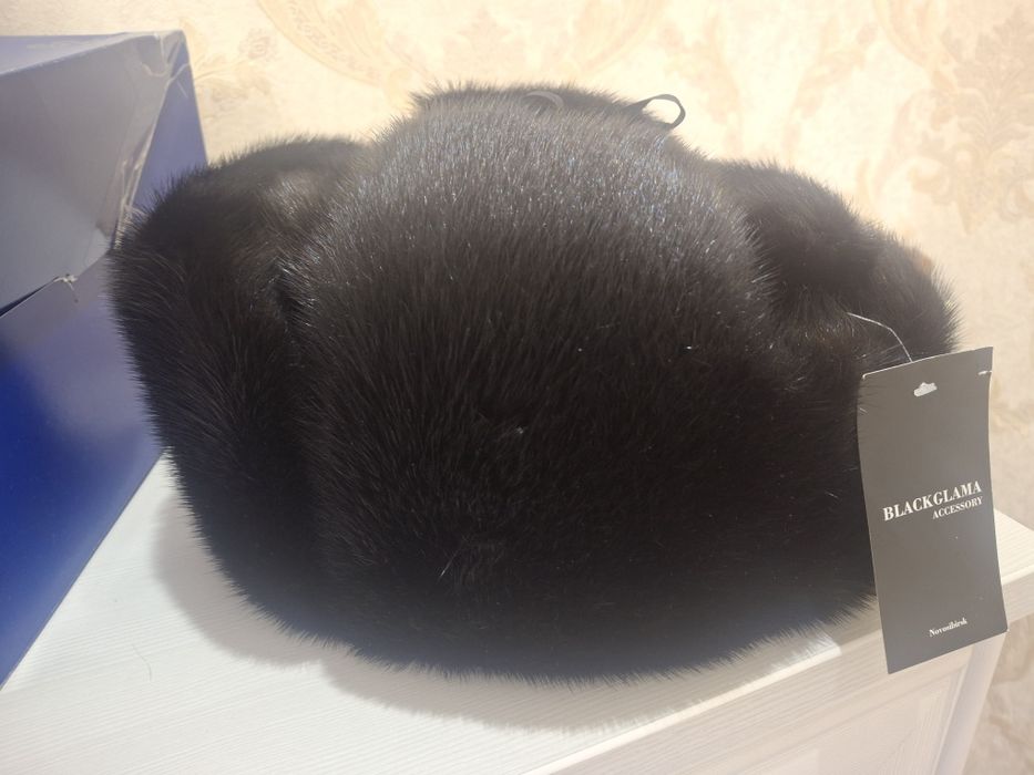 Шапка ушанка мех норки