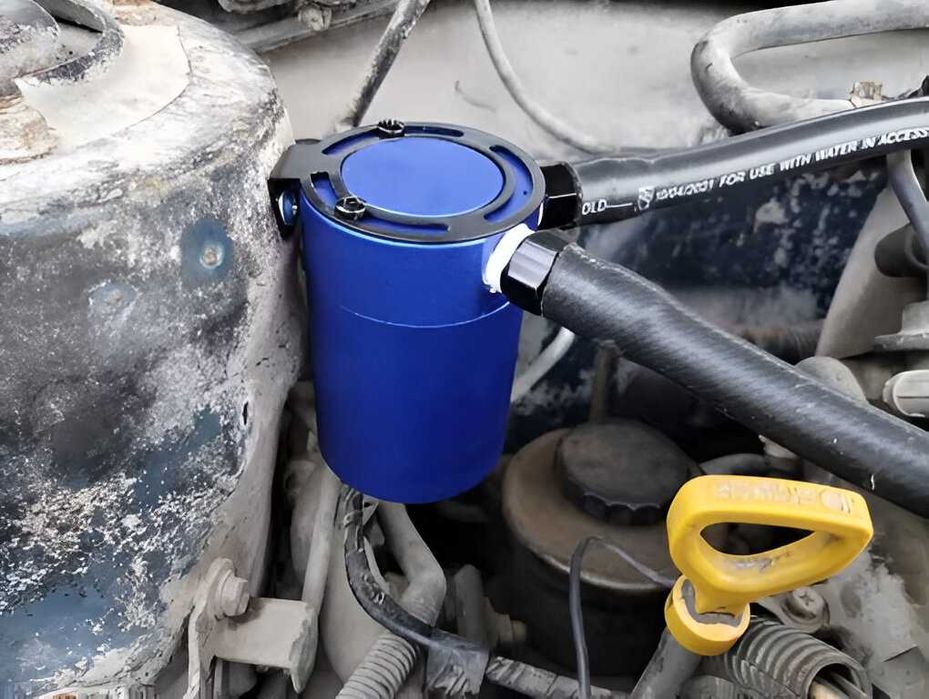 Гаранция! Нов Универсален Маслен Уловител / Сепаратор - Catch Can