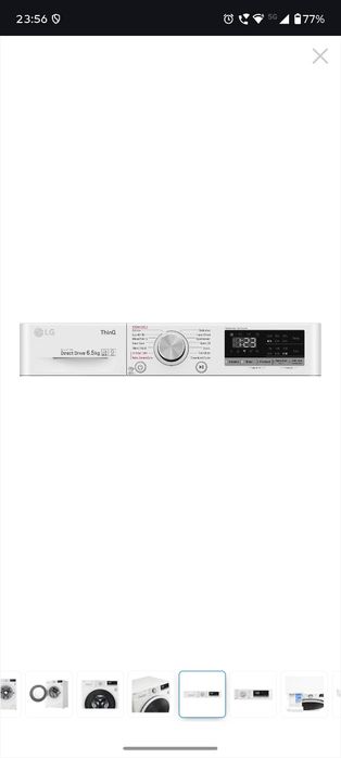 Masina de spalat rufe Slim LG F2WT4S6AIDD, 6.5 kg, 1200 RPM,
