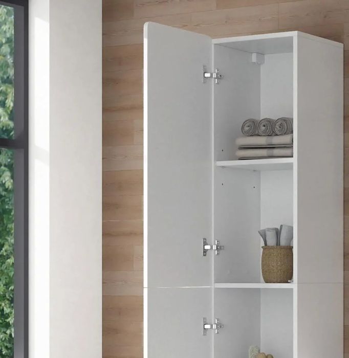 Висока шкаф бял гланц Vicco 4722