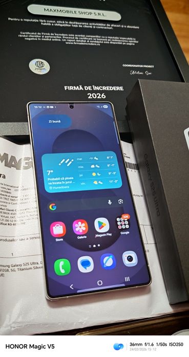 Samsung Galaxy S25 Ultra 5G / Silver Blue / Factura și Garanție !