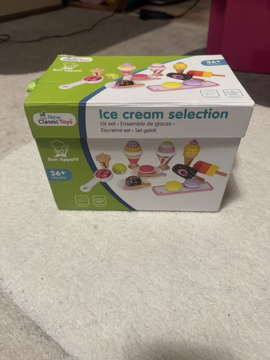 Set inghetata din lemn