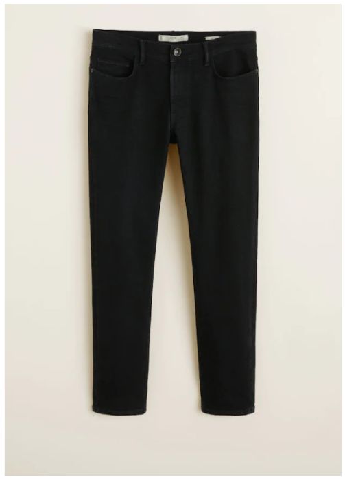 Jeansi Blugi Jan slim fit negri Mango Maro Tabac Pantaloni cu eticheta