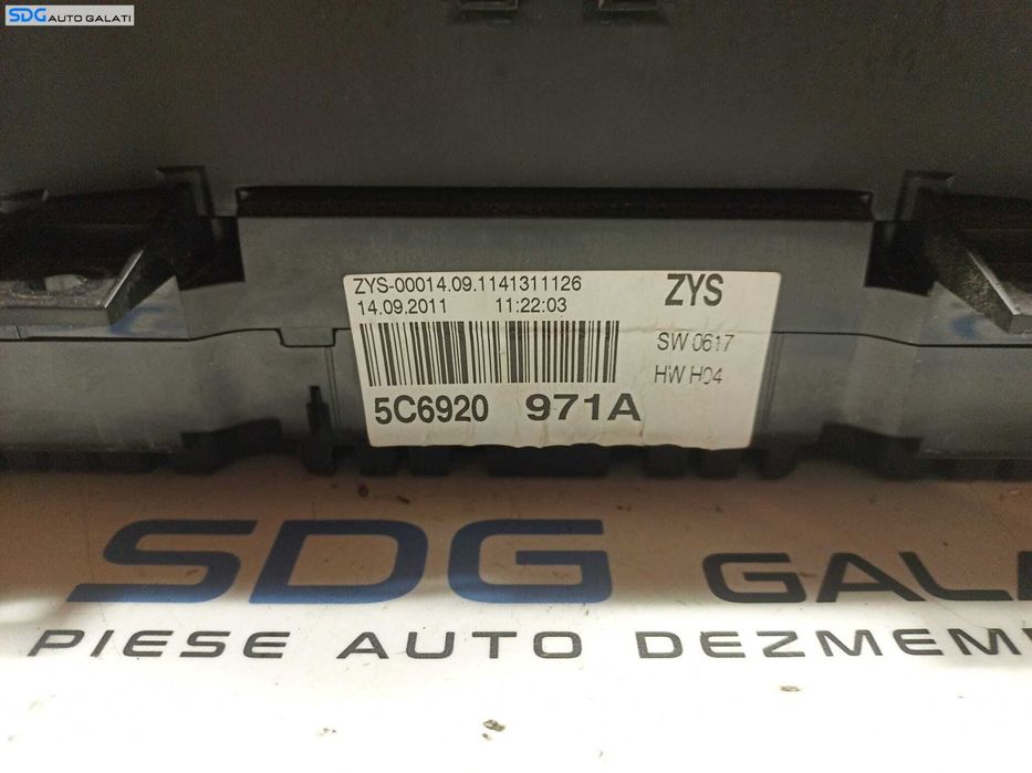 Kit Pornire ECU Calculator Motor Cip Cheie Ceas Bord Imobilizator Volkswagen Jetta 4 MK4 1.6 TDI CAY CAYC 2011 - 2018 Cod 03L906023MQ 03L907425C 5WP42696AA [L0887] [L0888] [L0889]