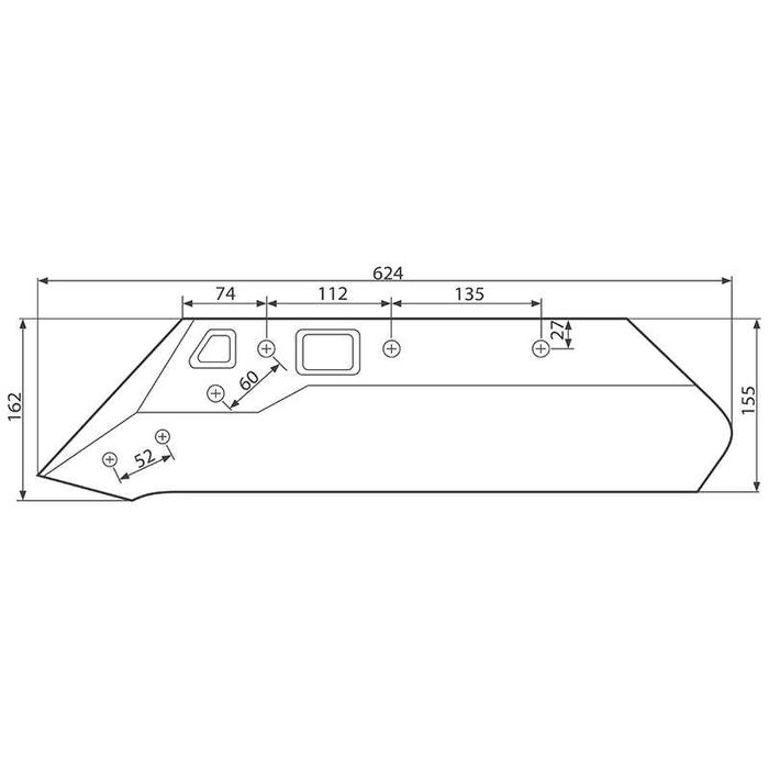 Brazdar pentru plug reversibil Kuhn Hurd