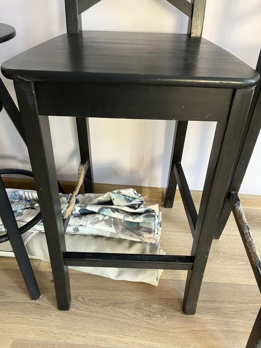 Set 4 scaune IKEA negru din Lemn