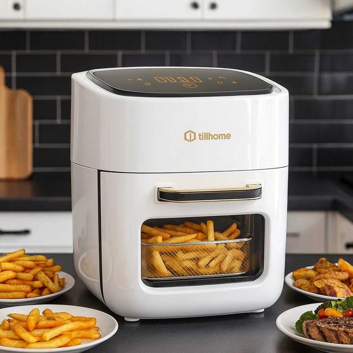 Електрически фритюрник с горещ въздух,обем 15 л., таймер +touch-screen