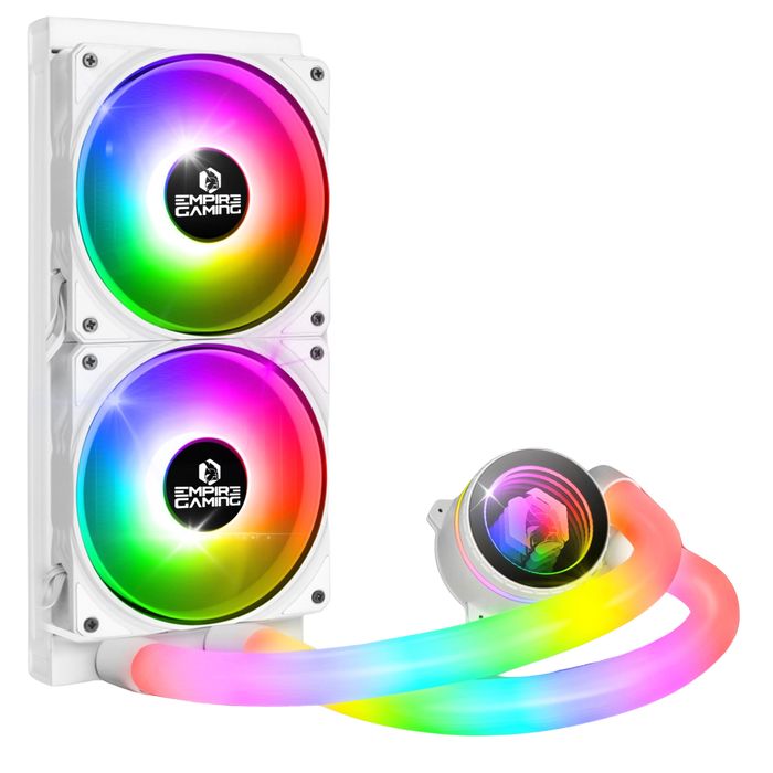 Cooler Procesor CPU Aio EMPIRE GAMING Guardian P-W240 PC Gamer cu ARGB 3 pini 5V Intel LGA 1700 1200 115X 1366 2066 2011 AMD AM4 AM5