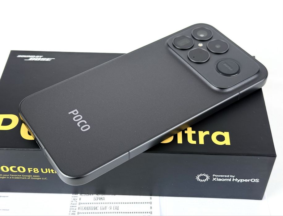 НОВ! Xiaomi Poco F8 Ultra 5G 512GB 16RAM Black 2г. Гаранция!