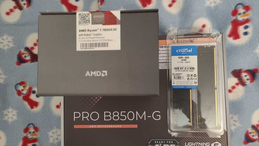 Kit Ultra-Gaming: Ryzen 7 7800X3D | MSI PRO B850M-G | 16GB DDR5 -nou