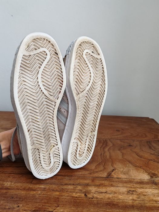 Adidas Superstar Metal Toe UK 6 – светлосиви кецове