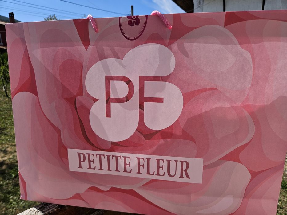 Рокля за момиче с пеперуди в ментов цвят Petite Fleur