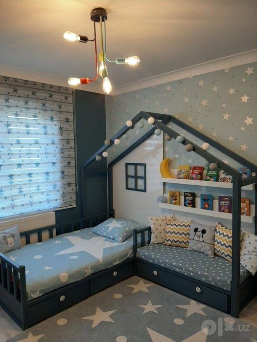 Krovat bolalar uchun PINTEREST turdagi Zamonaviy dizaynda yasab berami