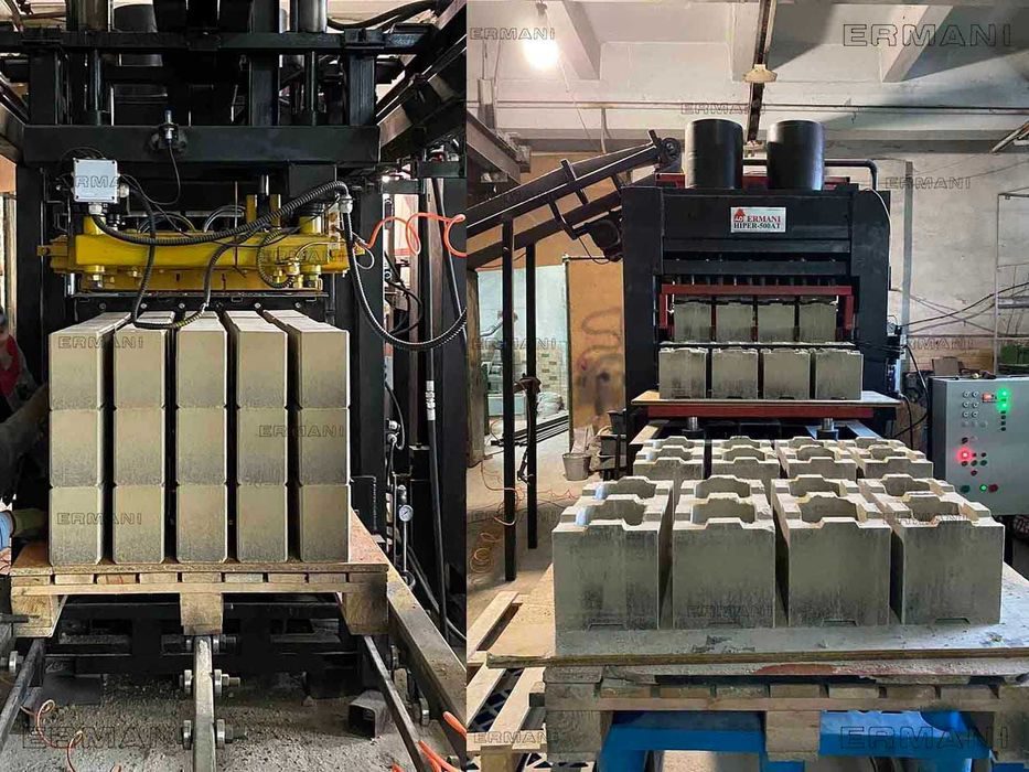 Хиперпреса за производство на блокове с най-високо качество.