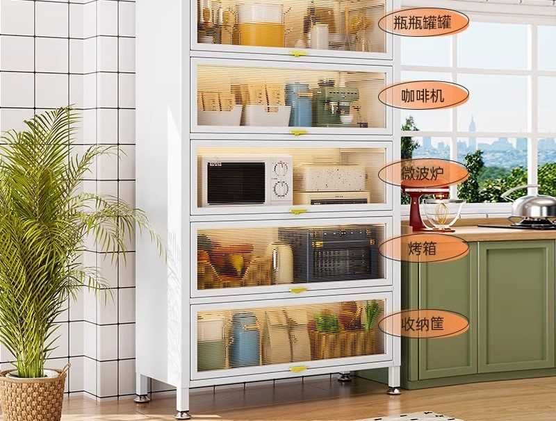 Шкаф для балкона с выдвижными дверями и ПВХ панелями