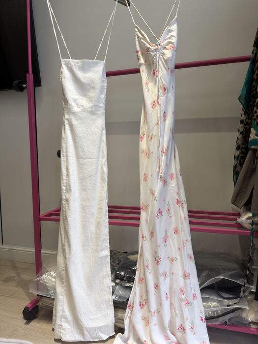 Zara Massimo лён рубашки платья