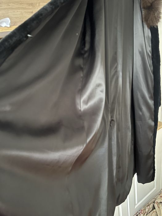 Стриженая норковая шуба