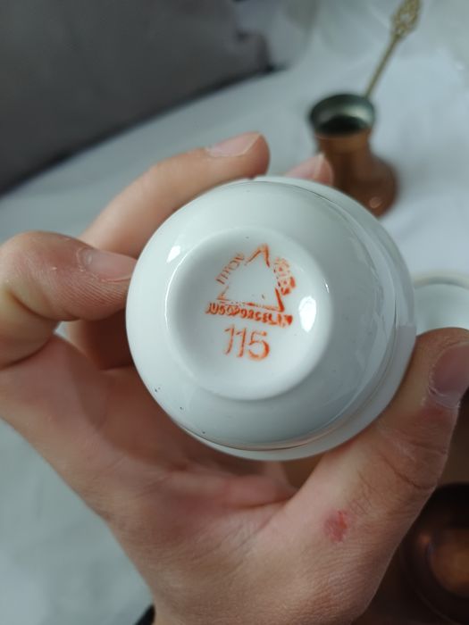 сервиз за кафе,меден Made in jugoslavia