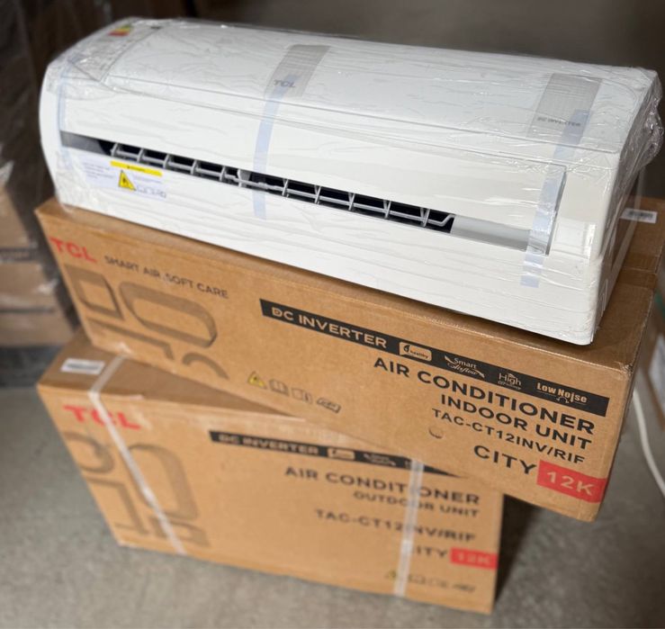 Кондиционер TCL 12” DC Inverter, R32 Freon, класс A++, гарантия 3