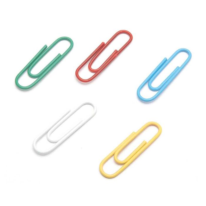 Кламери цветни 28мм оп.50