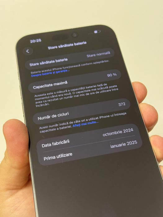 iPhone 16 Pro Max 256GB Natural Titanium Excelent Cutie 90%Battery