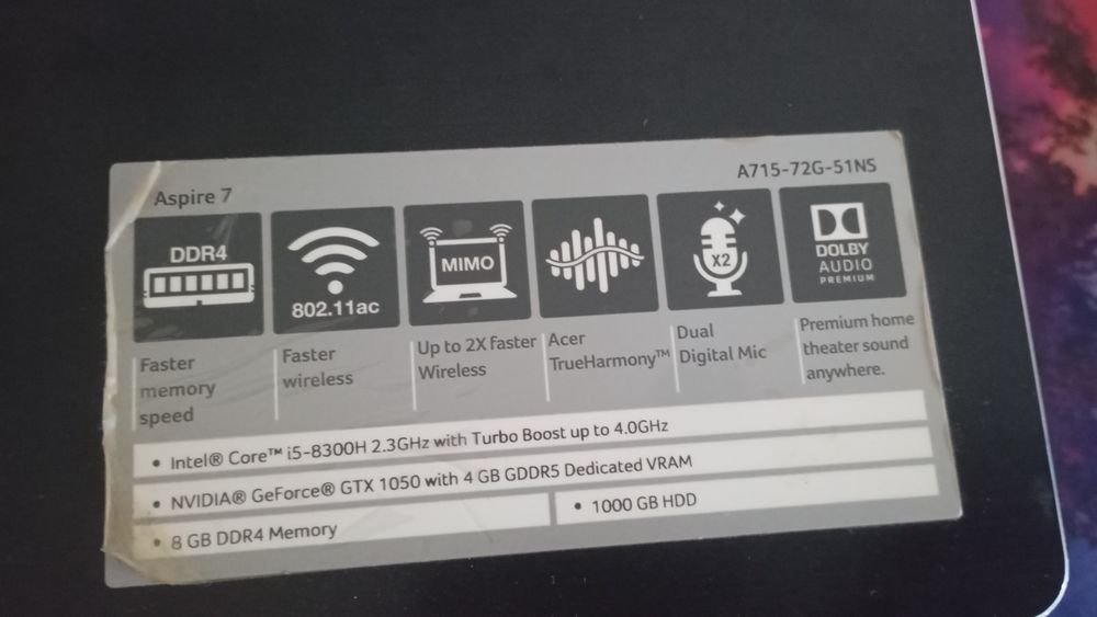 Ноутбук Acer Aspire 7 A715