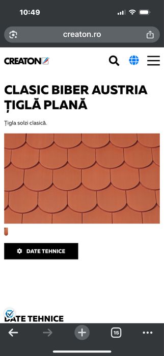 Tigla Creaton Biber natur