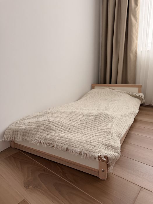 Детско легло 70х160, дърво, ниско