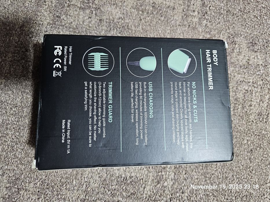 Aparat de tuns corporal (Body Hair Trimmer) – NOU la cutie