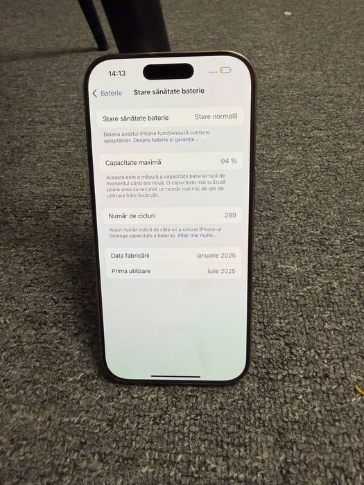 Oferta !! Iphone 16 pro 256 gb IMPECABIL ! Desert Titanium ! 94% baterie !