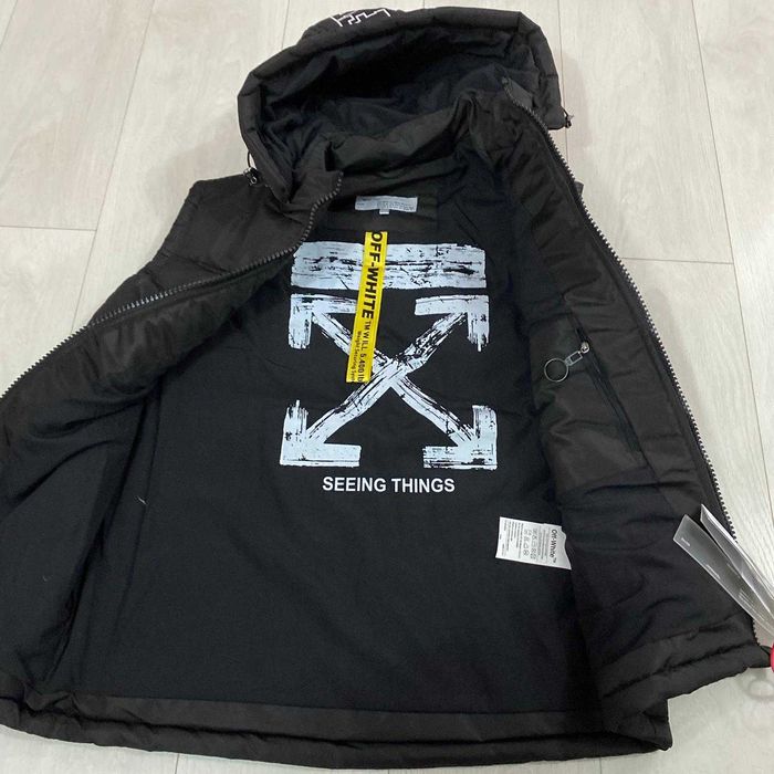 Vand vesta groasa off white