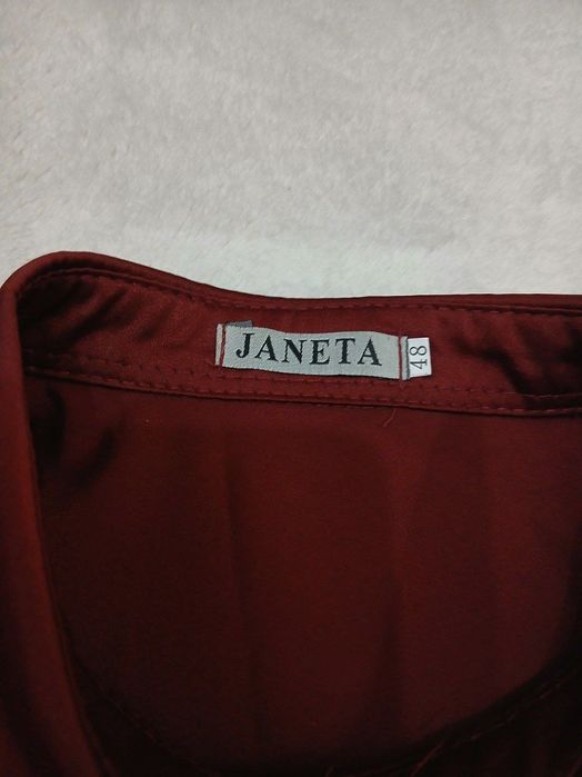 Из Америки, женская атласная или шелковая рубашка "JANETA"