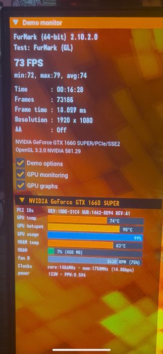 GTX 1660 Super MSI Ventus