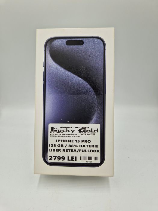 Iphone 15 Pro 128GB / 88%Baterie Garantie #48455