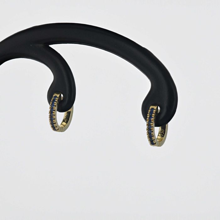 Cercei din aur galben 18k cu safire(bebelusi)-cod 3239, 3243