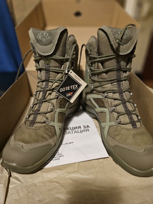 Нови Ботуши HAIX BLACK EAGLE Athletic 2.1 GTX High, Номер 43 (Sage)
​П
