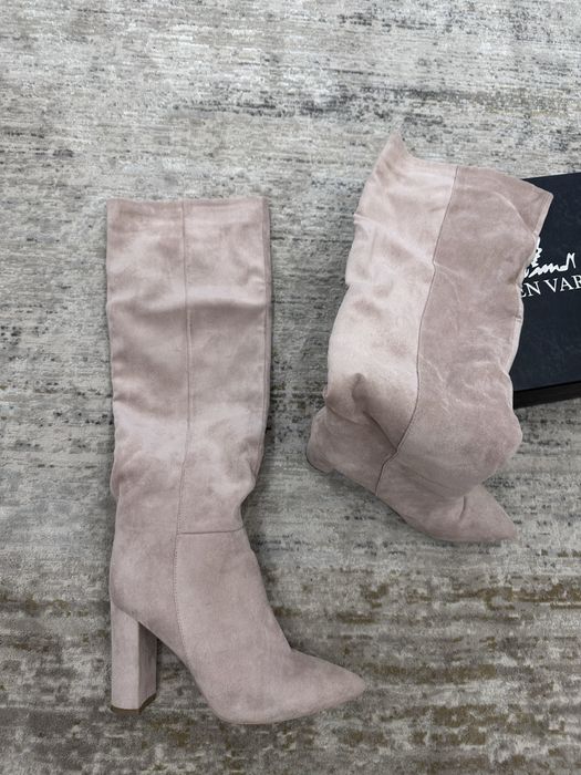 Сапожки замша весна