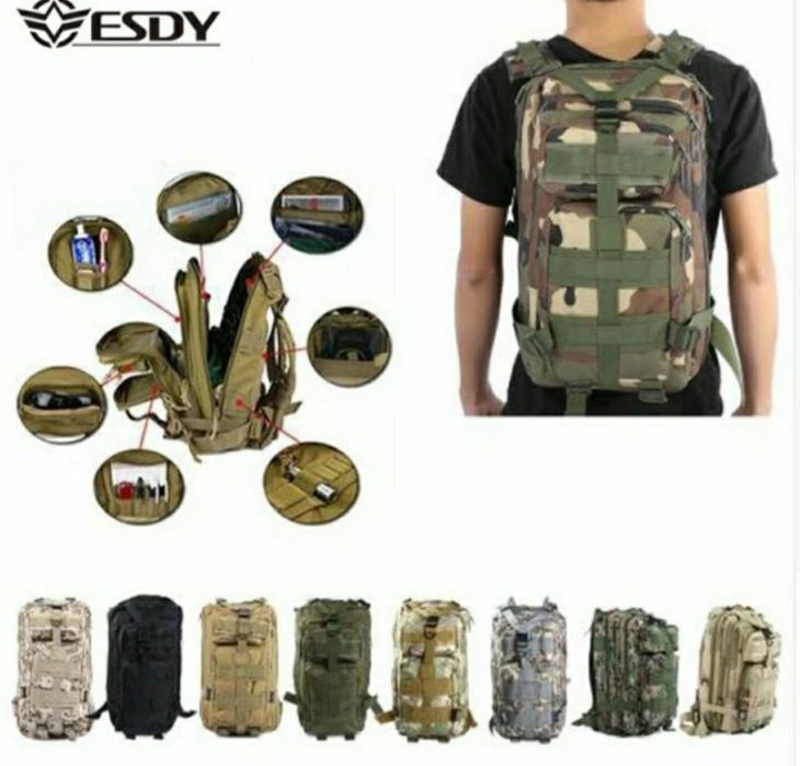 Airsoft тактическа раница водоустойчива военна туризъм лов спорт