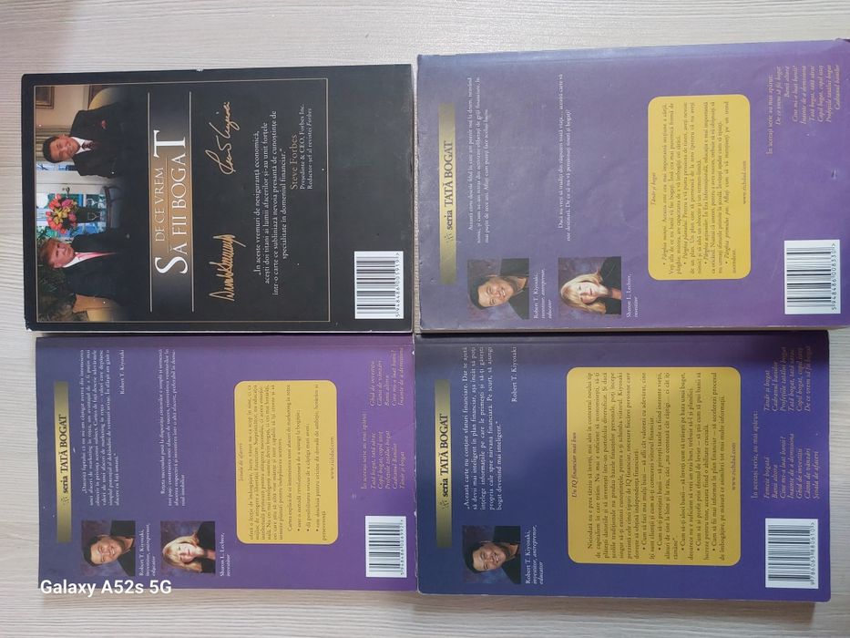 Pachet 4 cărți Educație Financiară - Robert Kiyosaki & Donald Trump