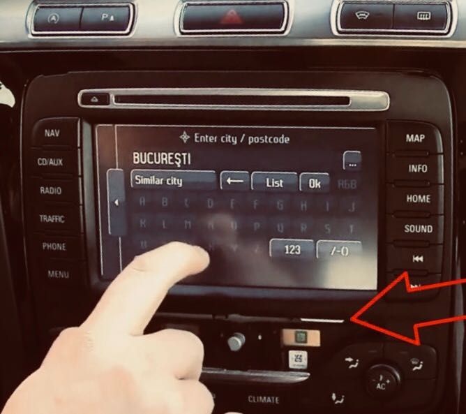 SD Card Ford MCA MFD Focus Mondeo Kuga Harta Navigatie Romania 2022