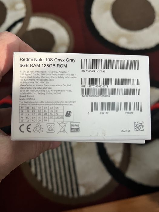 Xiaomi redmi not 10S в отличном состоянии