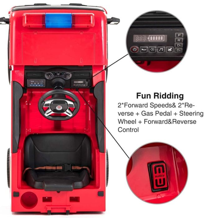 Masinuta electrica Kinderauto Fire Truck Hollicy STANDARD #RED