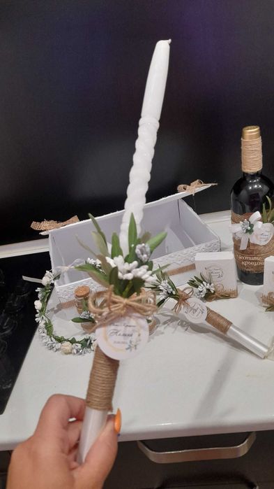 Наличен луксозен комплект за кръщене