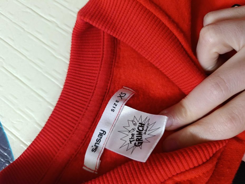 Oversized коледен пуловер Grinch