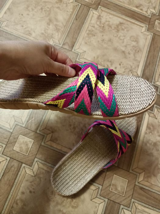 Тапочки домашние из текстиля